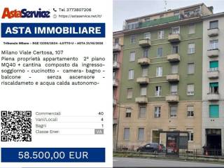 Appartamento all'asta viale Certosa, 107, Milano