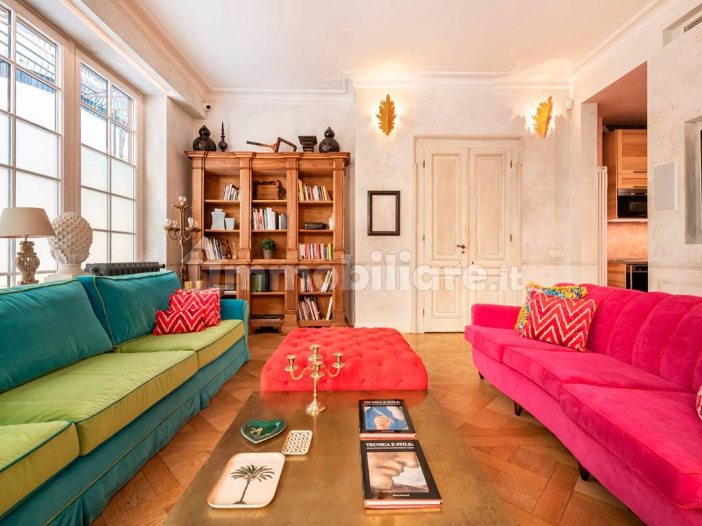 Terrace Level Layout Sale Apartment in via Francesco Petrarca 3. Milan. Excellent condition ...