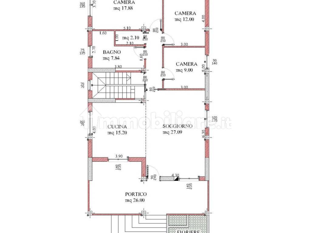 Pianta villa singola