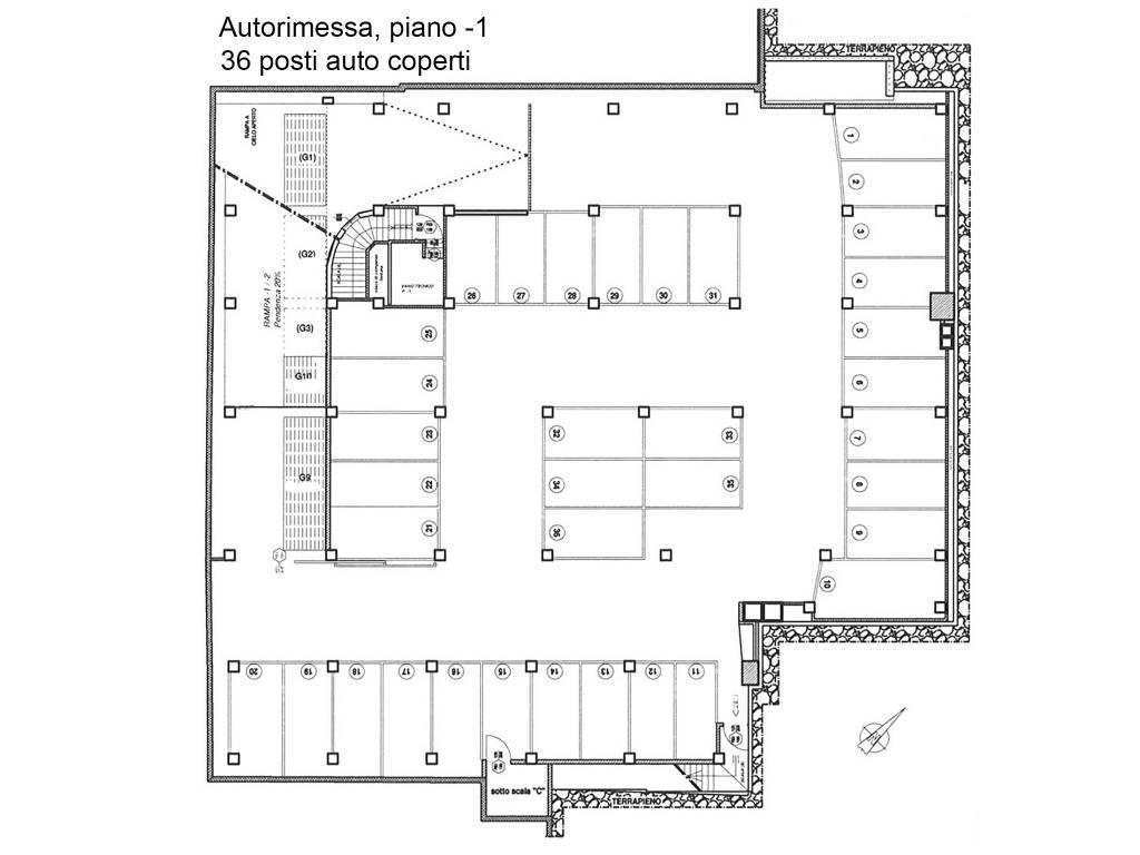 Autorimessa piano -1