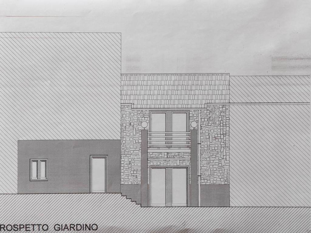 Progetto - prospetto giardino